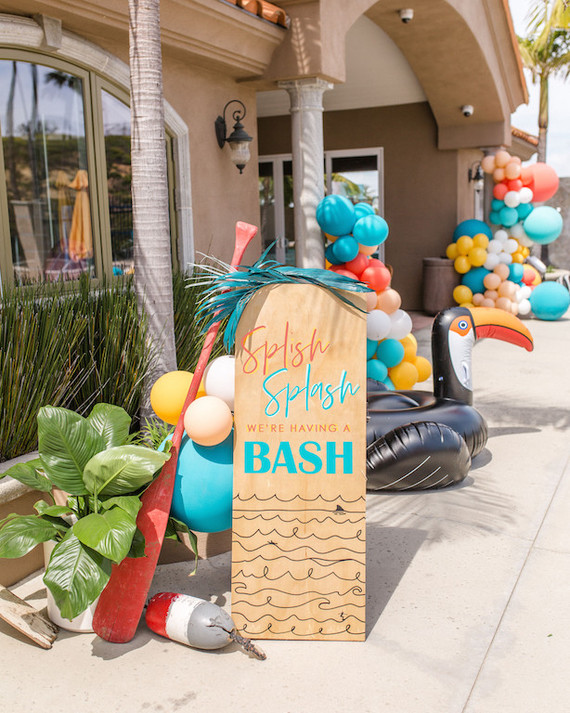 Surf themed 1st birthday party