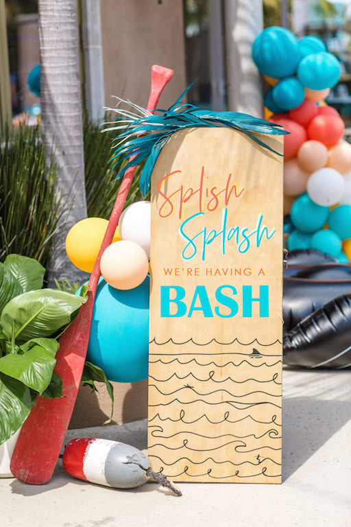 Surf themed 1st birthday party