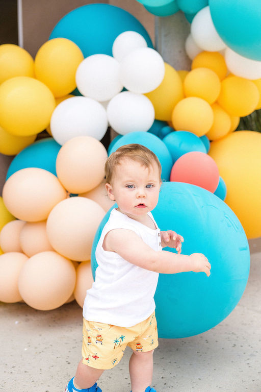 Surf themed 1st birthday party