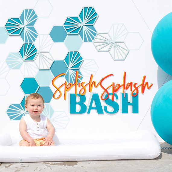 Surf themed 1st birthday party