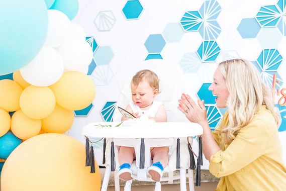 Surf themed 1st birthday party