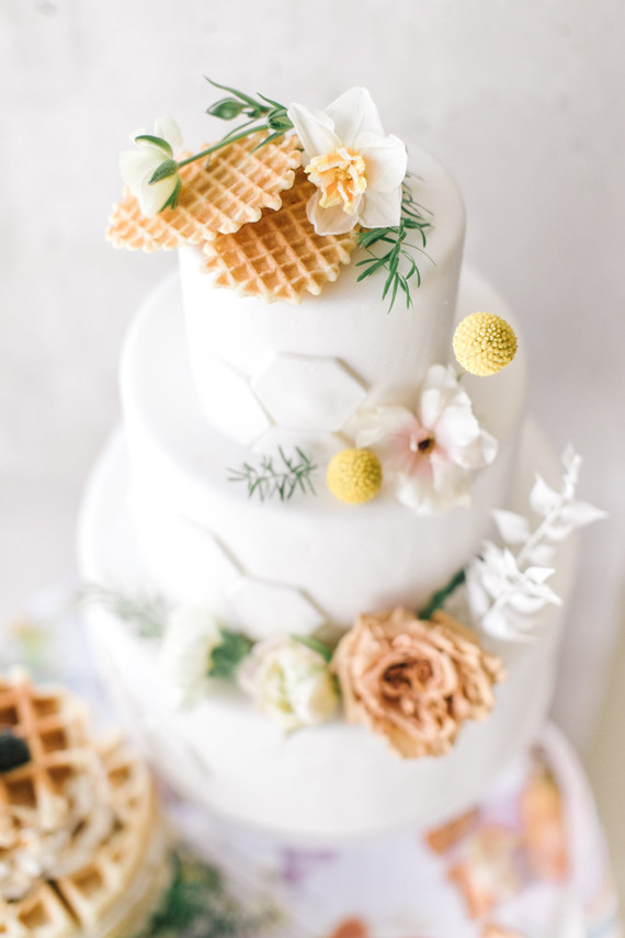 waffle cake for brunch wedding Inspiration