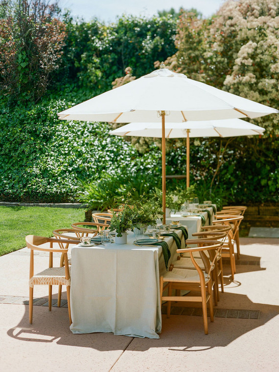 High tea backyard baby shower with baby animals