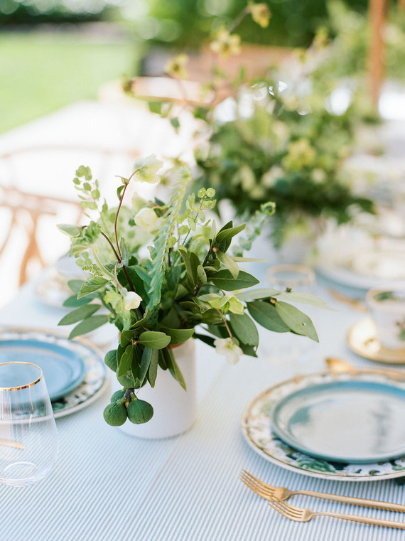 High tea backyard baby shower with baby animals