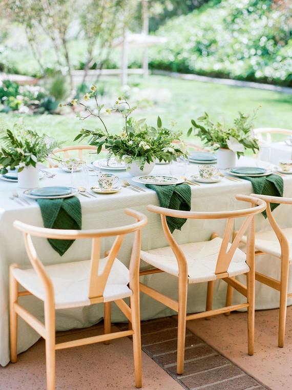 High tea backyard baby shower with baby animals