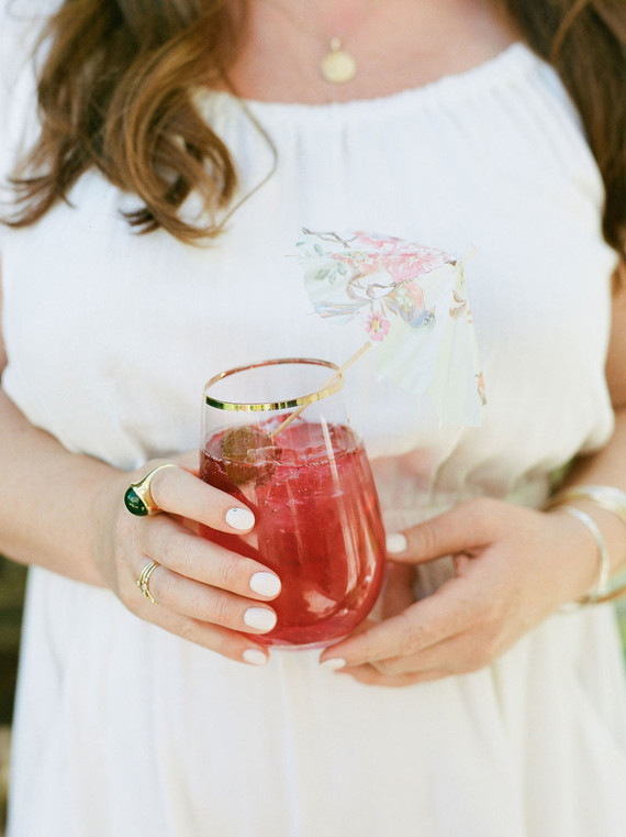 High tea backyard baby shower with baby animals