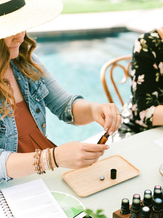 High tea backyard baby shower with baby animals