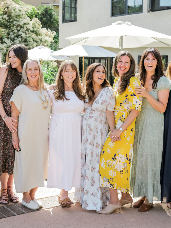 High tea backyard baby shower with baby animals
