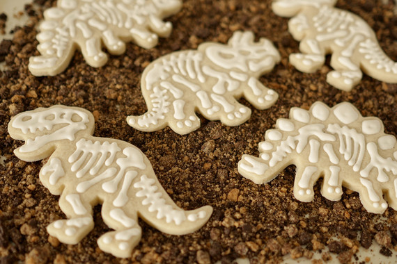 Natural dinosaur themed 3rd birthday