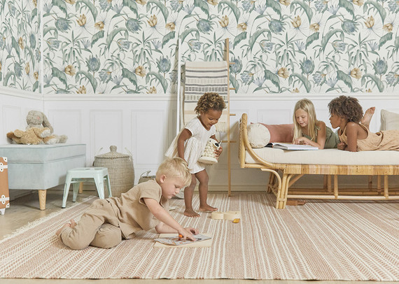 Floral protea wallpaper from Rylee + Cru for Lulu & Georgia