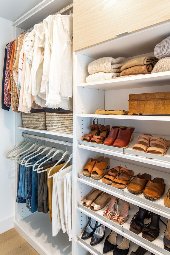 His & Hers master closet makeover with California Closets