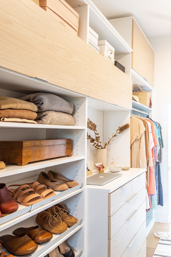 His & Hers master closet makeover with California Closets