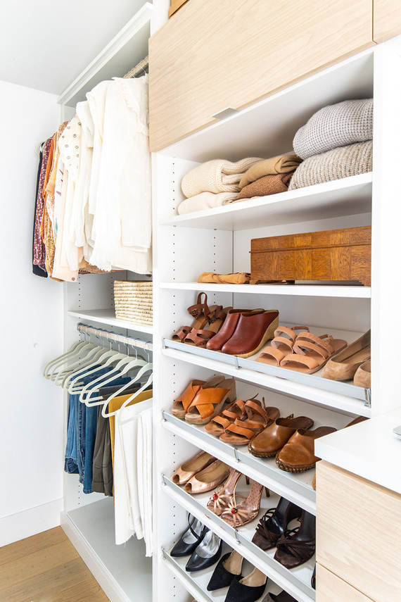 His & Hers master closet makeover with California Closets