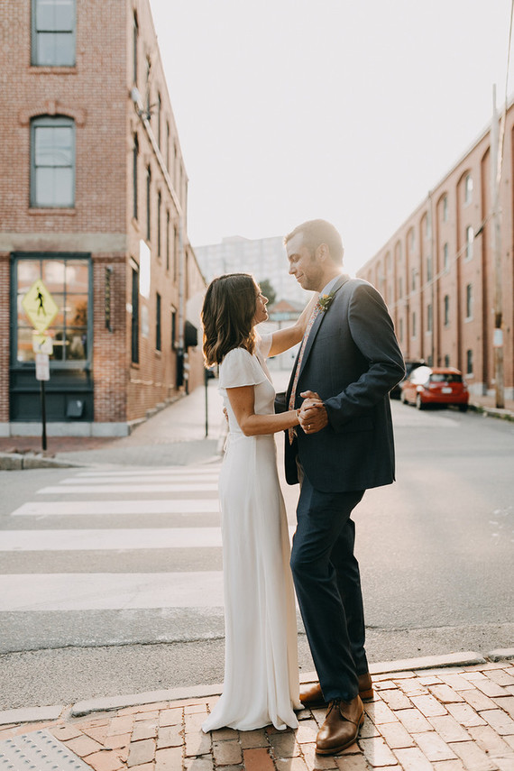An intimate, authentic wedding in Portland, Maine with a $10,000 budget