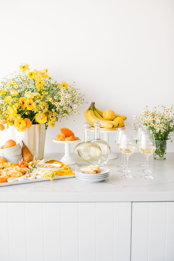 Yellow bridal shower ideas