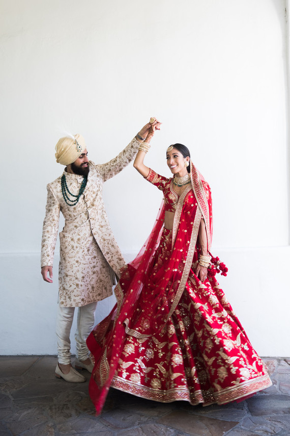 Colorful luxe Indian wedding at Bacara in Santa Barbara