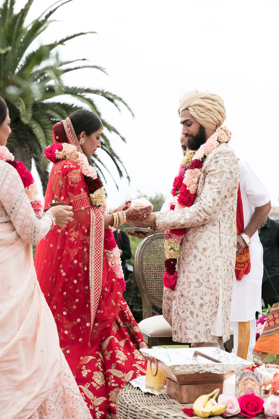 Colorful luxe Indian wedding at Bacara in Santa Barbara
