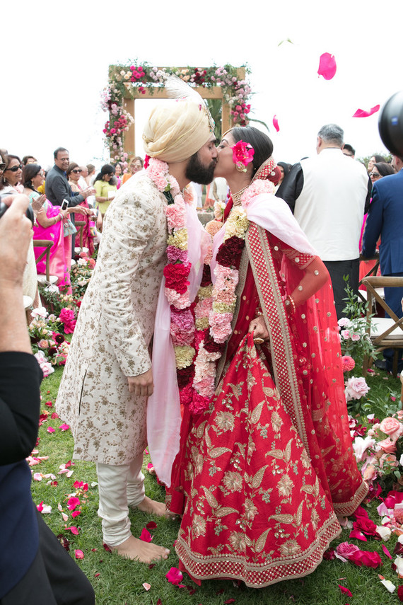 Colorful luxe Indian wedding at Bacara in Santa Barbara