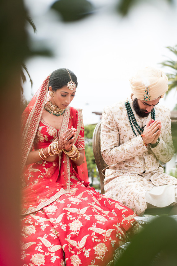 Colorful luxe Indian wedding at Bacara in Santa Barbara