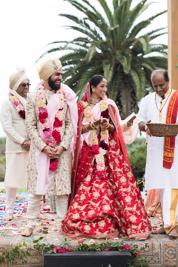 Colorful luxe Indian wedding at Bacara in Santa Barbara