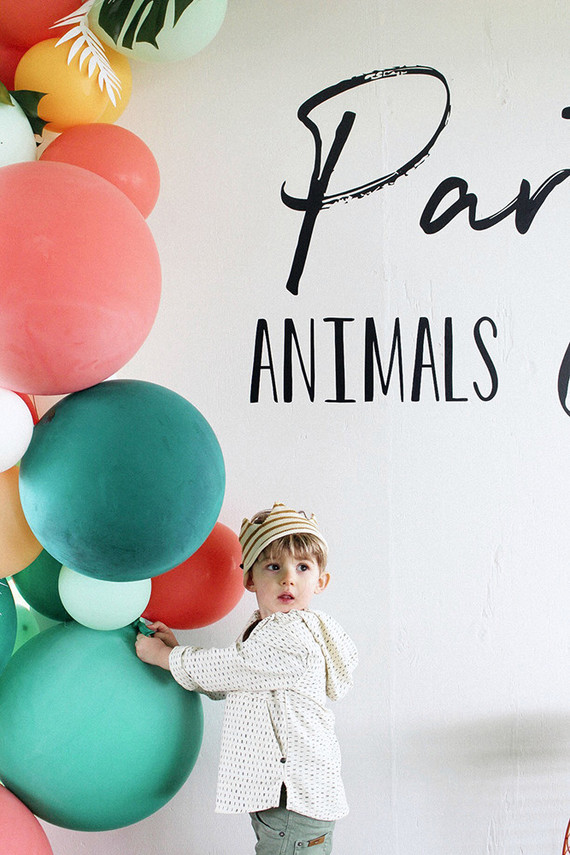 Modern Party Animal themed 2nd birthday