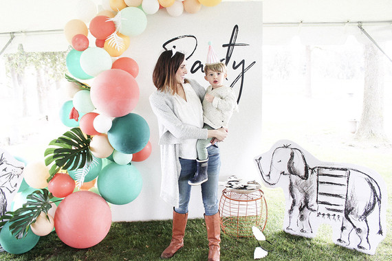 Modern Party Animal themed 2nd birthday