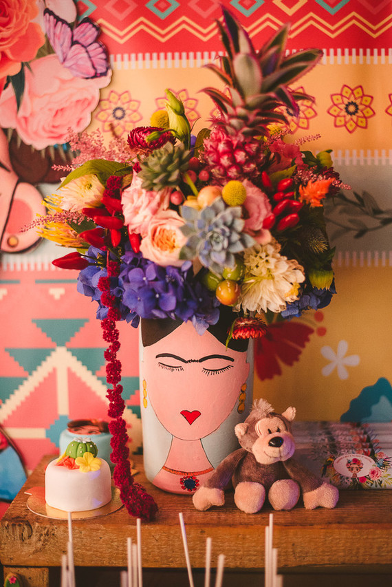 An over-the-top christening party inspired by Frida Kahlo