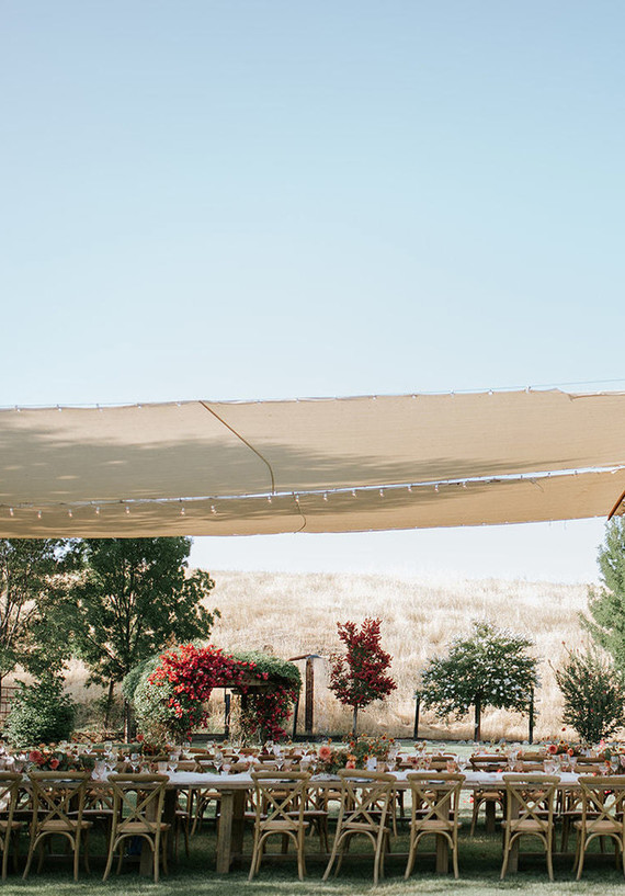 A rustic barn wedding at Red Barn Ranch inspired by berries and summer flowers