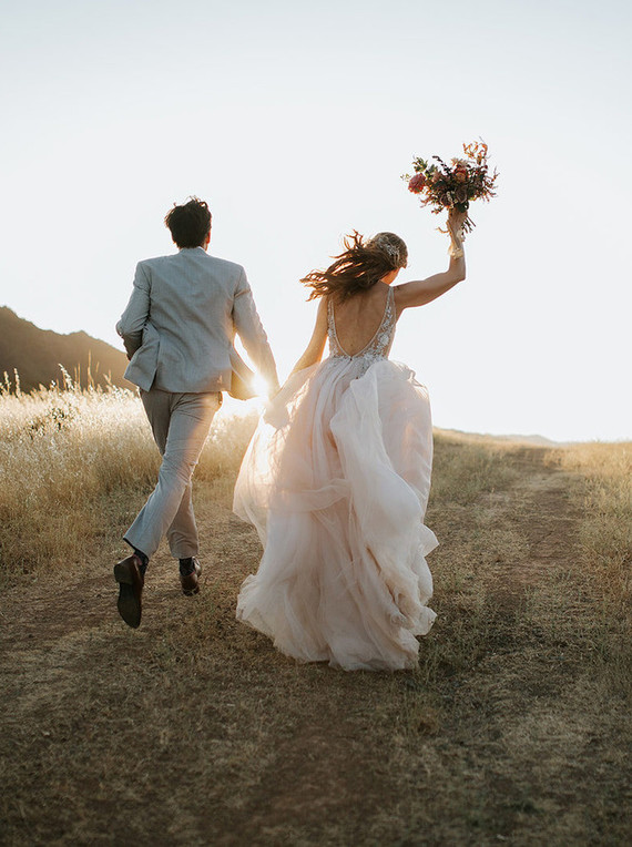 A rustic barn wedding at Red Barn Ranch inspired by berries and summer flowers