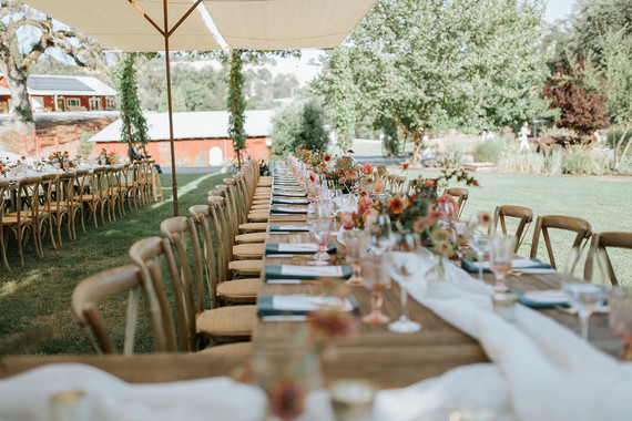 A rustic barn wedding at Red Barn Ranch inspired by berries and summer flowers