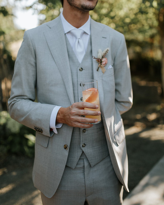 A rustic barn wedding at Red Barn Ranch inspired by berries and summer flowers