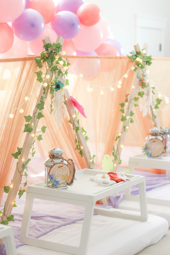 Enchanted sleepover birthday party ideas on 100 layer cakelet