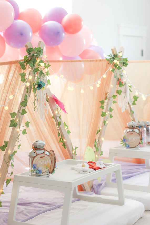 Enchanted sleepover birthday party ideas on 100 layer cakelet