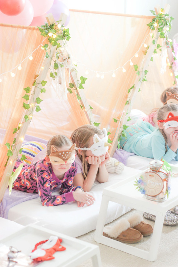 Enchanted sleepover birthday party ideas on 100 layer cakelet