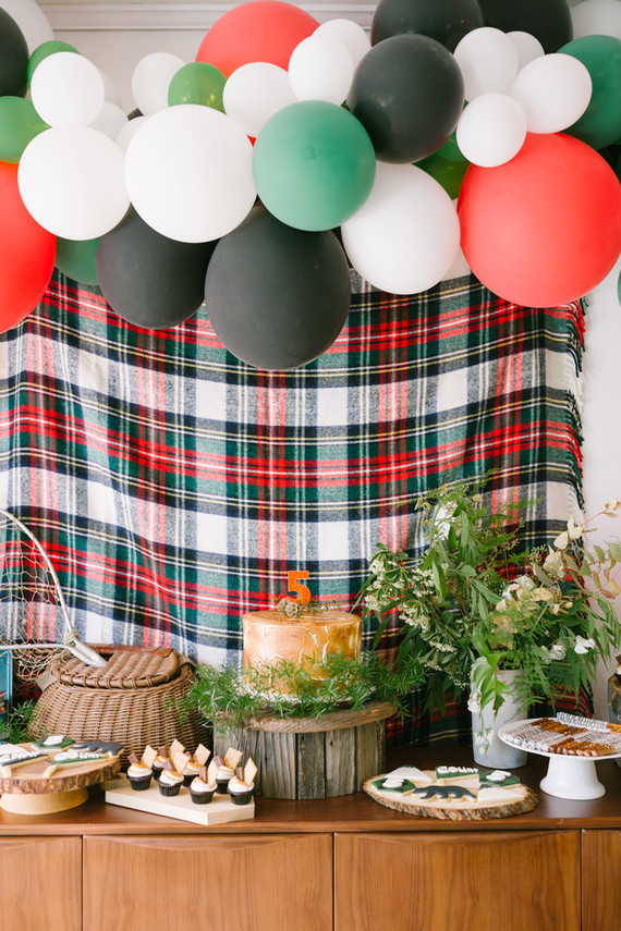 Camp themed dessert table