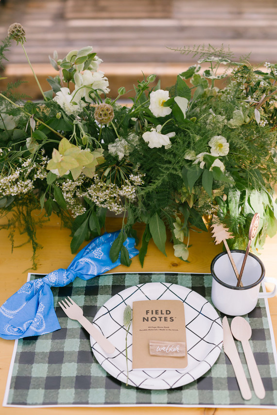 Backyard camp-themed 5th birthday party