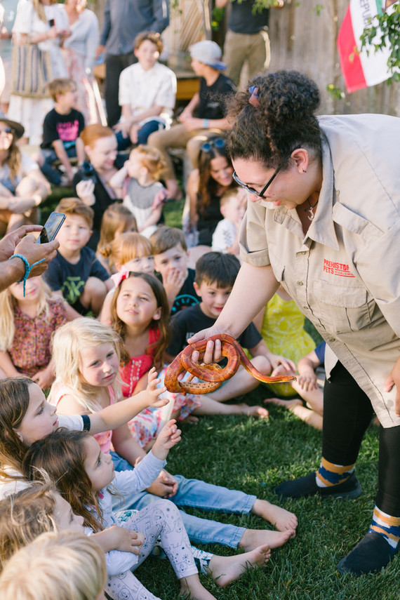 Backyard camp-themed 5th birthday party