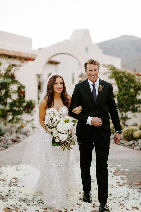 Luxe pink Palm Springs wedding at The Pond Estate
