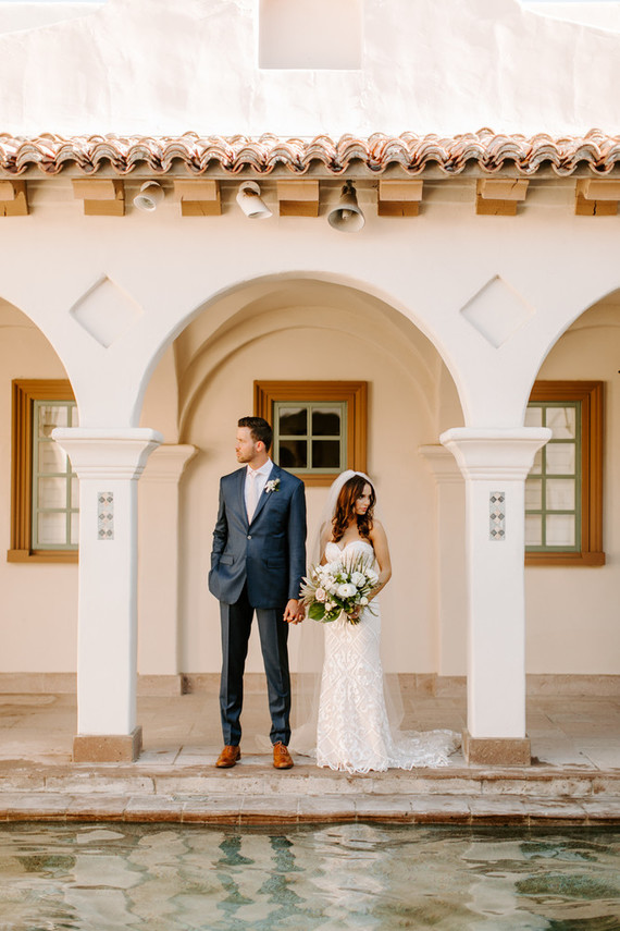 Luxe pink Palm Springs wedding at The Pond Estate