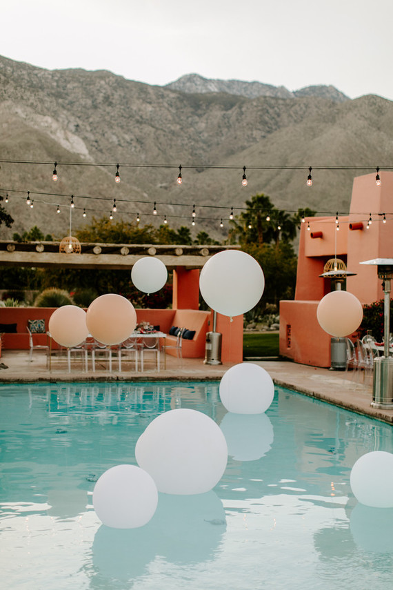 Balloons at wedding