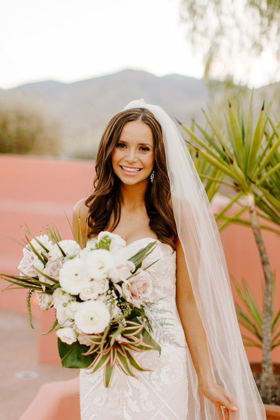 Luxe pink Palm Springs wedding at The Pond Estate