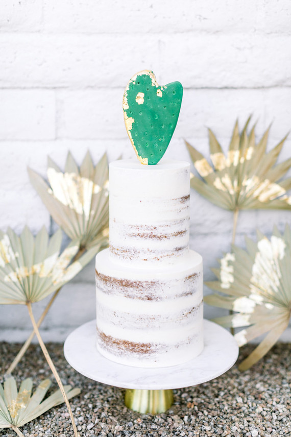 Cactus wedding cake