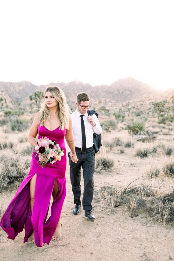 A chic, modern destination elopement at Joshua Tree National Park