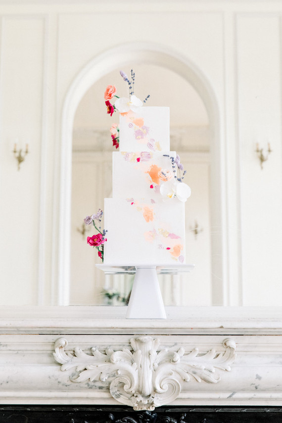 Spring wedding cake