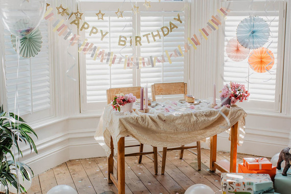 Girls birthday party decor