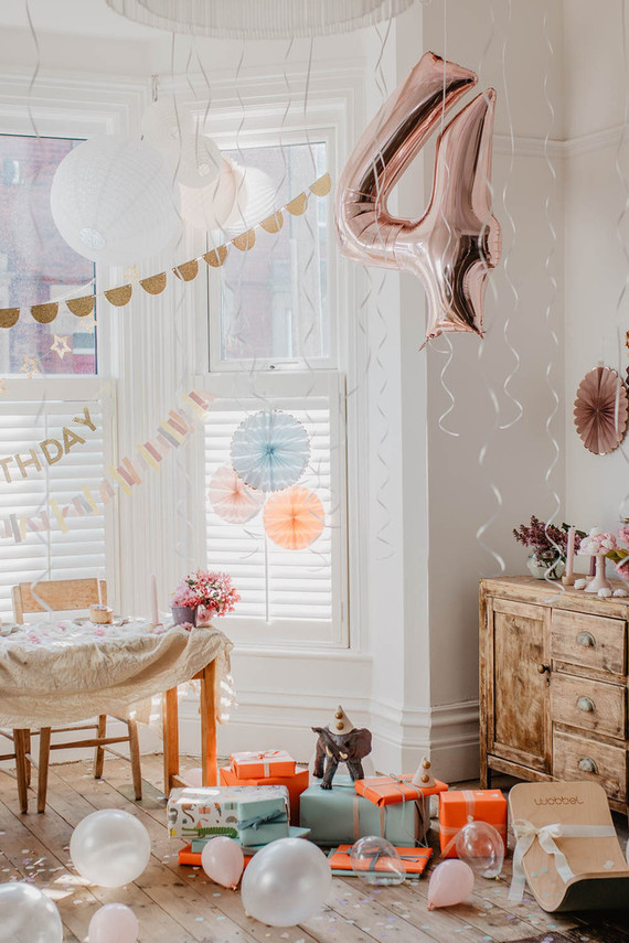 Girls birthday party decor