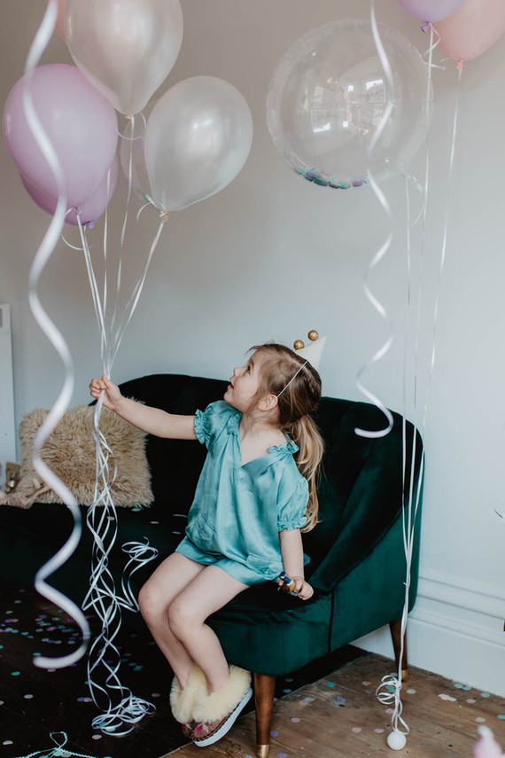 4th birthday breakfast party at home for twin girls