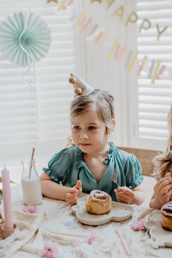 4th birthday breakfast party at home for twin girls