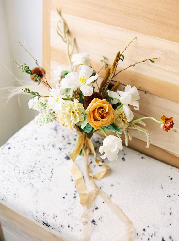 Modern wedding bouquet