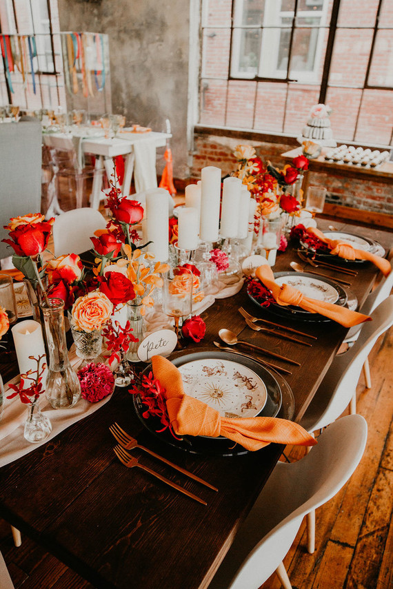 Colorful place setting
